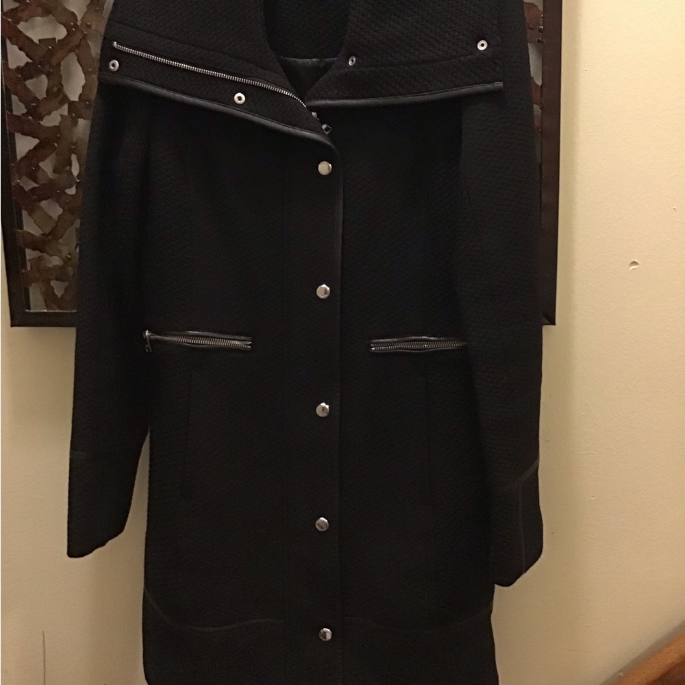 High collar coat dry clean only